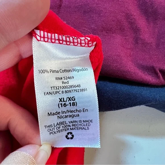 Lot of 3 Time and Tru Long Sleeve Scoop Neck Tops XL - Picture 11 of 12